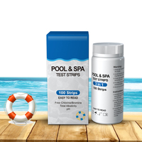 Bandelettes de test d'eau pour piscine et spa haute précision 3 paramètres, test rapide du chlore, du pH et de la TA, kit portable, prise en charge de l'emballage personnalisé OEM