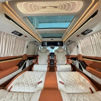 Kit de conversion intérieur de luxe pour Mercedes Vito V-Class W447, 7 places, sièges VIP, canapé-lit pliable, téléviseur au plafond, fabrication OEM