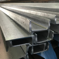 Acier galvanisé à chaud u profilés de canal en U en acier inoxydable canal incurvé fendu purlins en acier canal c
