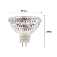 Ampoule halogène MR16 durable 50W 12V haut rendement 220V 2 broches GU4 Base pour feux de paysage G5.3 spécification