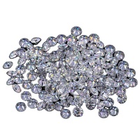 Pierres de Moissanite Synthétiques (Créées en Laboratoire) Taille Ronde Brillante Tianyu Gems, Clarté VVS