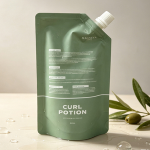 Custom Printed Matte Spout Pouch Stand Up Liquid Packaging <b>Bag</b> For Conditioner Hair Care Refill - Product Image 3