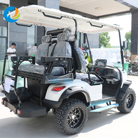 Robetaa 2026 Nouveau Chariot de Golf de Chasse 72V à Batterie Lithium 4 Places Électrique avec Lumières Colorées