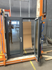 Khung Nhôm Màu Xám Cho Cửa Sổ Kính Nhôm Cửa Sổ Nghiêng Cửa Sổ Nhôm Tráng Men Ba - Product Image 4