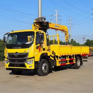 รถบรรทุก FOTON 5 ตัน พร้อมเครน 4x2 รถเครนบูมยืดไสลด์แบบเคลื่อนที่ได้ รถเครนไฮดรอลิกติดตั้งบนรถบรรทุกสำหรับขาย - Product Image 1
