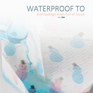 الأكثر مبيعاً طباعة مخصصة للاستعمال مرة واحدة مانعة للتسرب مقاومة للماء قماش غير منسوج مفارش تغذية مريلة الطفل - Product Image 2