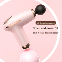 Pistolet de massage à percussion compact pour athlètes, massage corporel et cervical haute intensité, 4 têtes, rechargeable par USB, contrôle du temps, coffret cadeau