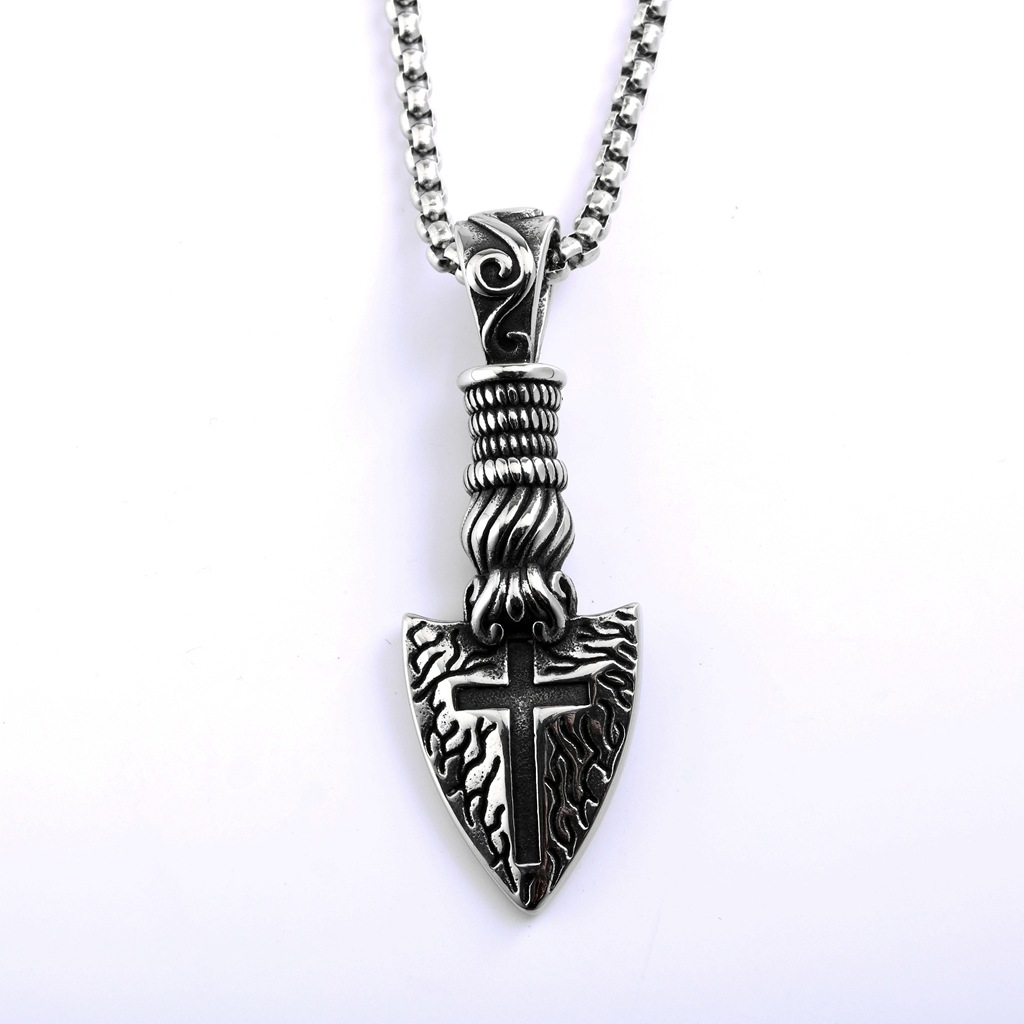 40601 couleur acier - pendentif simple