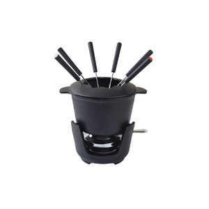 <span class=keywords><strong>Fondue</strong></span> Fromage Chocolat Petit Cast En Gros Bougie Ensemble Panci Émail Fer <span class=keywords><strong>Viande</strong></span> Pot De Sets - Product Image 4