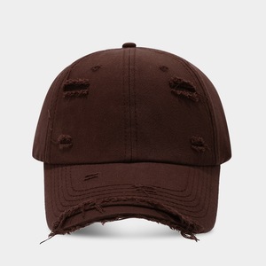 Cappellino da Baseball Trendy con Effetto Usurato, Ricamo Logo Personalizzato, Stile Streetwear, Versatile, Morbido, con Visiera a Becco d'Anatra per Protezione Solare - Product Image 4