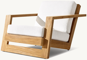Moderna Poltrona da <span class=keywords><strong>Giardino</strong></span> <span class=keywords><strong>in</strong></span> <span class=keywords><strong>Legno</strong></span> <span class=keywords><strong>per</strong></span> Hotel, Parchi e Cortili, Sedia Singola da Esterno <span class=keywords><strong>in</strong></span> Teak Massiccio - Product Image 2