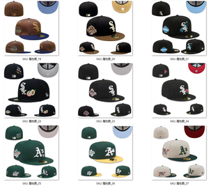 Casquettes ajustées <span class=keywords><strong>snapback</strong></span> sportives vintage en tissu 100 % polyester de haute qualité avec motif lettres et logo toutes équipes – Vente en gros - Product Image 5