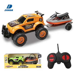 Camion de rallye <span class=keywords><strong>RC</strong></span> à fonction complète 27 MHz 1:24 avec jet ski, véhicule télécommandé tout-terrain, jouet pour enfants, parfait pour les courses en plein air - Product Image 1