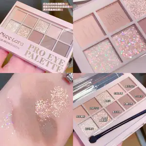 Poudre de maquillage pour les yeux, longue durée, imperméable, 10 couleurs brillantes, paillettes nacrées, ombre à paupières mate