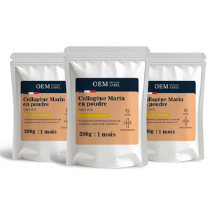 Poudre de collagène marin de qualité supérieure 8 en 1 formule rajeunissante soutien de la peau et des articulations pour adultes complément alimentaire <span class=keywords><strong>Keto</strong></span> Friendly - Product Image 3