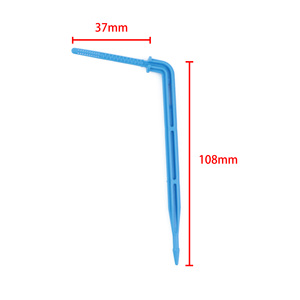 1000 pièces/sac Bleu/Noir Goutteur à flèche coudée de 1/8 po pour micro-pot de jardin, système d'irrigation <span class=keywords><strong>goutte</strong></span> à <span class=keywords><strong>goutte</strong></span> <span class=keywords><strong>automatique</strong></span> pour <span class=keywords><strong>tuyau</strong></span> de 3/5 mm - Product Image 3