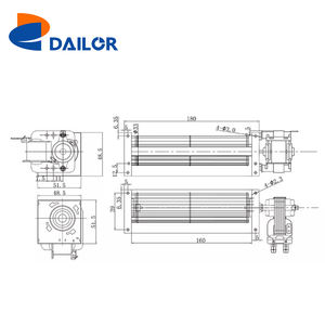900mm AC 220V 115V ventilador de horno tangencial ventilador elevador ventilador de flujo cruzado - Product Image 4