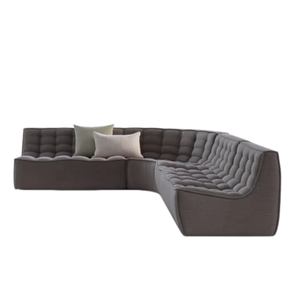 Canapé modulaire minimaliste <span class=keywords><strong>italien</strong></span> importé pour hôtels, en tissu compressé sous vide, combinaison d'angles expressifs - Product Image 1