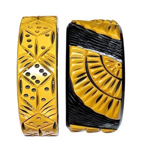 2026 Newly Design best Quality Gold Plated Geometric <b>Bangle</b> Bracelets Alloy Vintage Unisex <b>Bangles</b> Set Party Wedding for Woman - Product Image 1