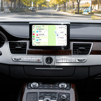Layar Sentuh Android 15 Baoshang 8.0 Inch untuk Audi A8 2011-2017 Pemutar Video Radio GPS Navigasi Head Unit