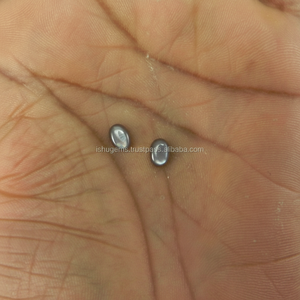 พลอยรูปไข่สีเทาธรรมชาติ ขนาด 5x7 มม. น้ำหนัก 1.7 กะรัต พลอยหลวม ยี่ห้อ Ishu Gems รุ่น IG3943 ผลิตในอินเดีย - Product Image 1