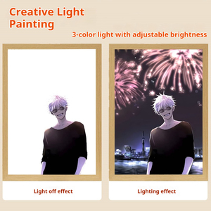 Cornice Luminosa LED Anime con Immagine di Jujutsu Kaisen Gojo Satoru per Esposizione su Scaffale - Product Image 3