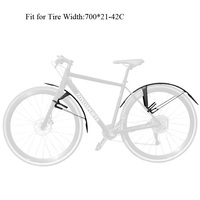 Garde-boue de vélo en plastique PP, pour VTT, route, gravier, roue 700C, protection contre les éclaboussures, accessoires de cyclisme