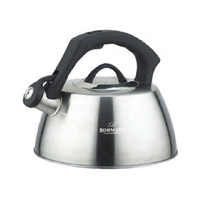 Bouilloire à eau chaude sifflante en acier inoxydable, 3L, portable, compatible induction, écologique, nouveau design élégant, sans électricité