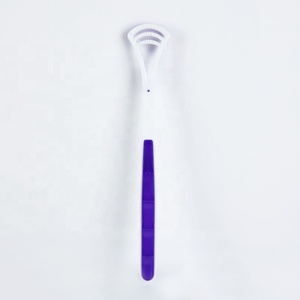 Factory Supply Cheap Soft Silicone/Plastic <strong>Rubber</strong> <strong>Tongue</strong> Brush Scraper <strong>Cleaner</strong> Eco-Friendly Reusable - Product Image 3