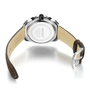 Reloj <span class=keywords><strong>Megir</strong></span> 2054 <span class=keywords><strong>prix</strong></span> d'usine <span class=keywords><strong>montre</strong></span> chronographe hommes poignet décontracté montres à quartz en cuir - Product Image 4