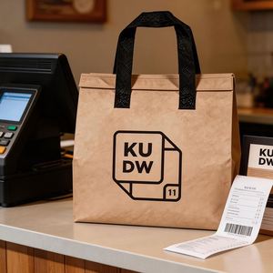 Custom Disposable Non Woven Food Takeaway Cold Hot Drink Coffee Packaging Pack Thermal Restaurant Take Away Bag for Cup Delivery - Product Image 5