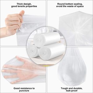 Bolsas de Basura VIETNAM, 8 Bolsas Industriales Pequeñas de 4 Galones, Forros de Basura de Polietileno Transparente para Cocina, Baño y Oficina, 150 Unidades - Product Image 4