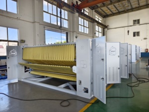 Stiratrice Industriale a Vapore con Calandra a Doppio Lato, Stiratrice a Cassone con Motore per Lavanderie di Hotel - Product Image 6