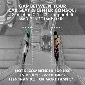 Organisateur latéral de siège de voiture en PU, plusieurs compartiments, design moderne pour solution de rangement intérieur - Product Image 5