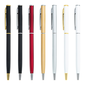 Otel ve Düğün Hediyesi için Özel Logolu İnce Çevirmeli Mürekkepli Metal Tükenmez Kalem, Sıcak Fırsat, Yenilikçi Promosyon Kalemleri - Product Image 1