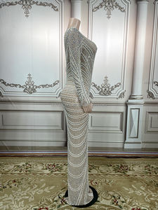 NOVANCE ملابس نسائية للخريف-فساتين أنيقة فاخرة لامعة جوهرة مقاس كبير فساتين أم العروس - Product Image 4