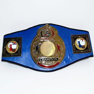 Cinturón de Campeonato de Boxeo AERO, Cuero PU Duradero, 2.5 Pulgadas de Ancho, 42 Pulgadas de Largo, Hebilla de Placa de Aleación para Diseño de Título - Product Image 1