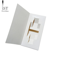 Boîte cadeau parfum pliable en carton 3ml 5ml 10ml, emballage papier avec flacon vaporisateur de parfum, impression de logo personnalisée, vente en gros