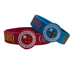 Pulseras de Silicona Personalizadas con Texto Grabado, Brazaletes de Goma para Motivación, Recuerdos de Fiesta, Recaudación de Fondos, Cumpleaños - Product Image 1