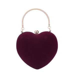 Bolsos de Mano de Malla con Cadena en Forma de Corazón para Mujer, Bolso de Hombro, Bolso de Fiesta, Bolso de Noche, Bolso de Mano Personalizado - Product Image 4