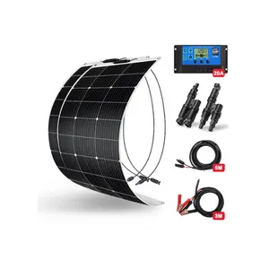 Kits de bricolage pour camping-car/bateau système solaire 12V 100W 200W 400W ensembles de panneaux solaires flexibles