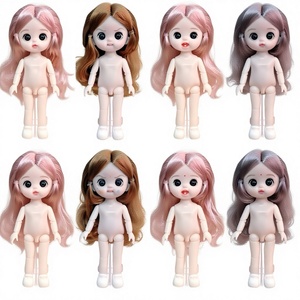 Muñeca Desnuda de Vinilo de 16-17 cm, Cuerpo Liso, 8 Pulgadas, Ojos 3D Realistas, 13 Articulaciones, Muñeca con Expresión Adorable para Vestir, Juguete para Niñas - Product Image 2
