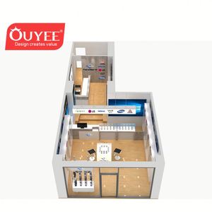 Venta caliente tienda de teléfonos móviles diseño de interiores con muebles de exhibición - Product Image 6