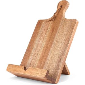Soporte plegable para libros de cocina, de madera maciza, hermoso y resistente, ideal para libros de recetas, perfecto para <span class=keywords><strong>leer</strong></span> con el libro abierto. - Product Image 1