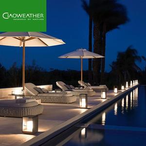 Sdraio <span class=keywords><strong>da</strong></span> Piscina <span class=keywords><strong>in</strong></span> <span class=keywords><strong>Rattan</strong></span> con Poggiapiedi, Lettino <span class=keywords><strong>da</strong></span> <span class=keywords><strong>Giardino</strong></span> per Esterni, Arredamento per Hotel, Chaise Longue Regolabile - Product Image 6