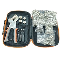 Pince à œillets manuelle transfrontalière en forme de cœur, 6+10+12mm, en fer, couleur argent, pour œillets métalliques