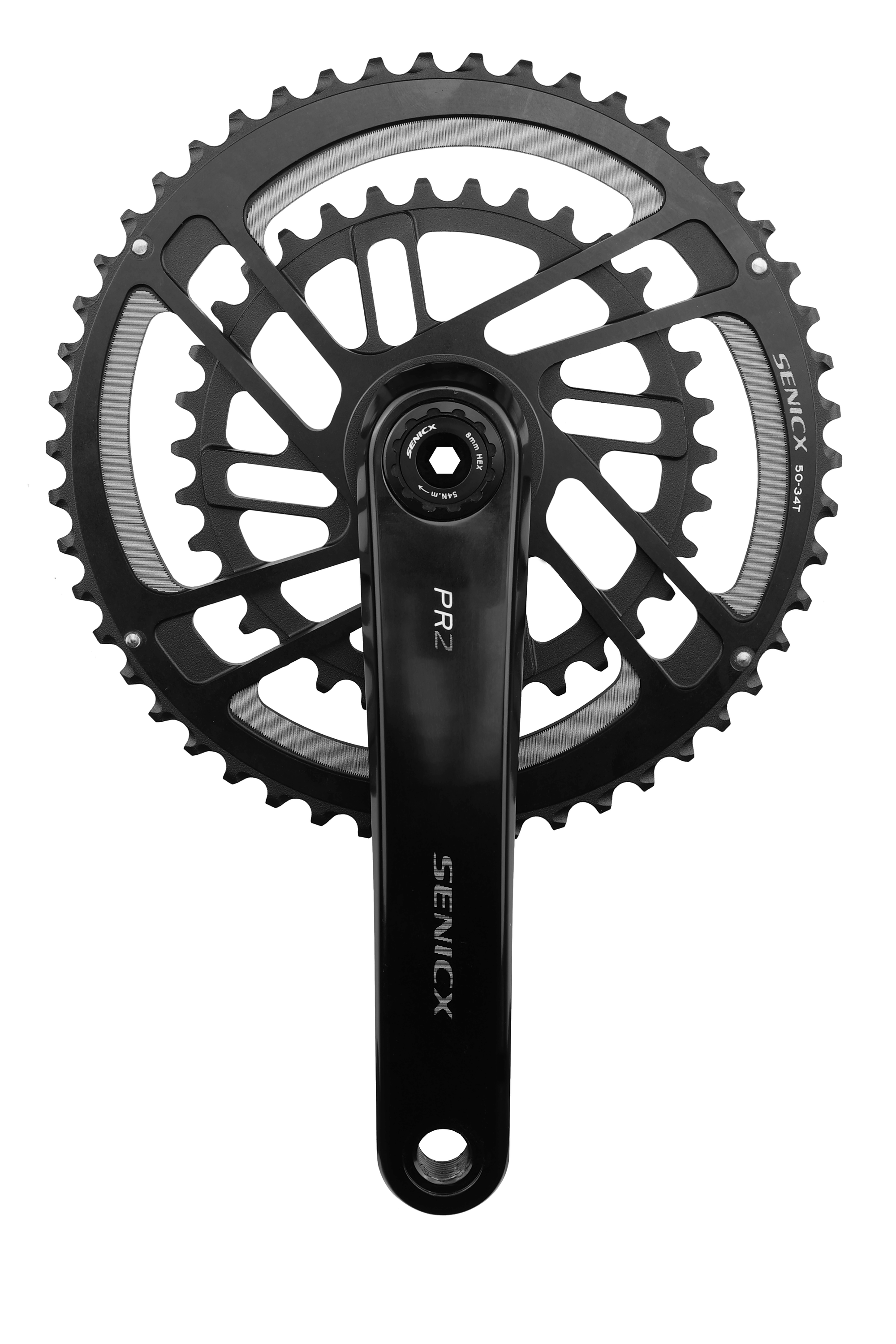 SENICX Road Bike Crankset - 50/34T 52/36T CNC Sprockets