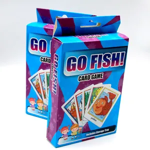 Benutzer definierte pädagogische Go Fish spannende Ocean World Kartenspiel für Kinder