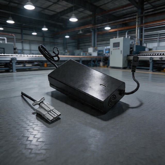 QC3.0 54.6V Fireproof Charger for AGV/E-Scooters - B2B Solutions for Industrial & Logistics