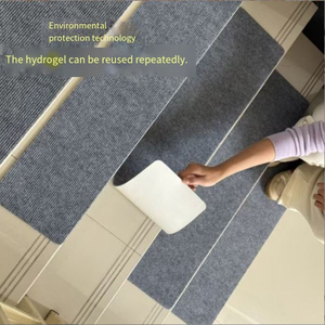 Tapis d'escalier lavable, adhésif, antidérapant, découpable, sans lavage, auto-adhésif, revêtement de sol pour escalier - Product Image 5